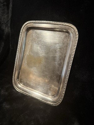 Vintage S.S.Co. Silverplate Square Tray D3702/8 – 10” Ornate Edge USA | eBay US
