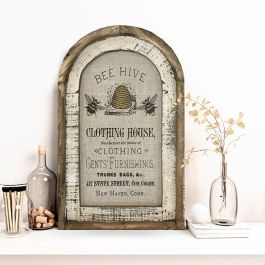 Bee Hive Arch Wall Art | Antique Farm House