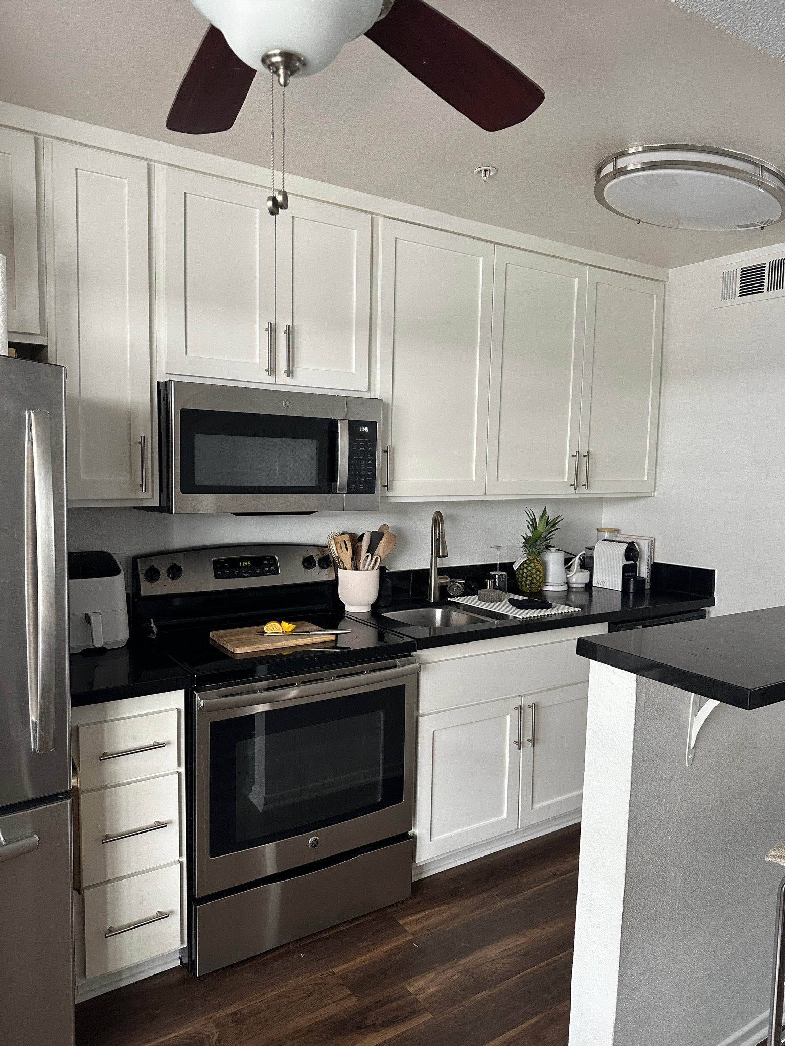 STUDIO APARTMENT KITCHEN: the best 2 Qt Air Fryer and Espresso maker under $100 and the perfect size for a small apartment. Everything is linked. Amazon. IKEA. WAYFAIR. H&M Home.

#LTKxPrimeDay #LTKunder100 #LTKhome