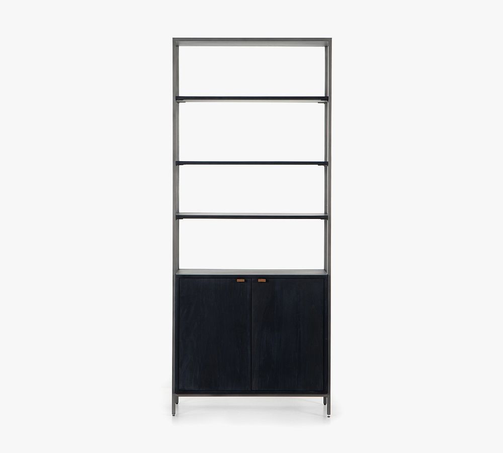Graham Open Bookcase with Doors | Pottery Barn (US)