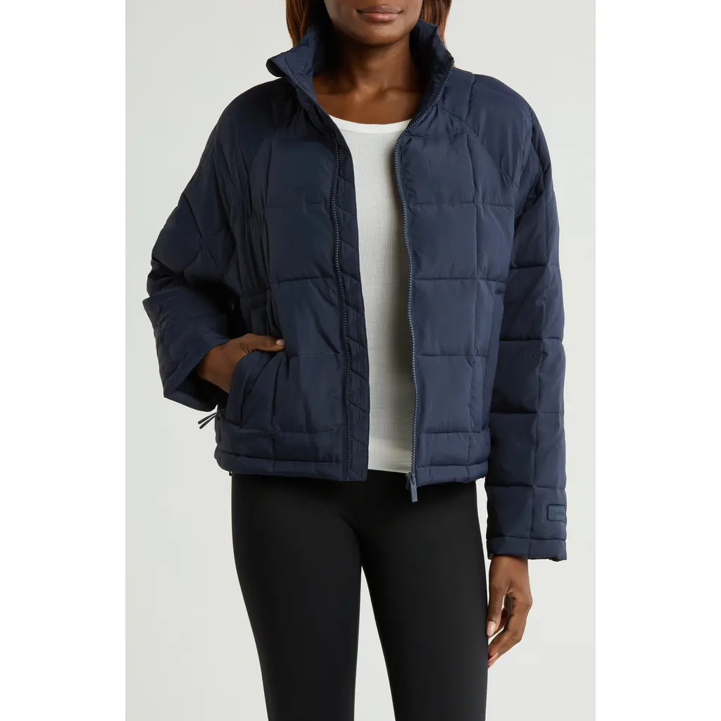 Halfdays Nellie Packable Puffer Jacket in Navy at Nordstrom, Size Large | Nordstrom