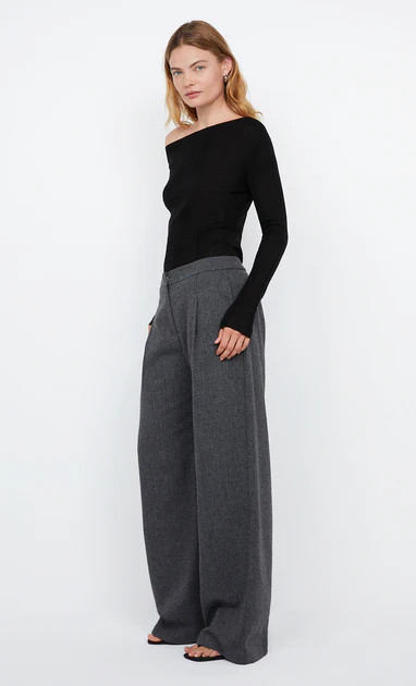 SHAE OVERSIZED PANT - CHARCOAL | Bec & Bridge (Global)