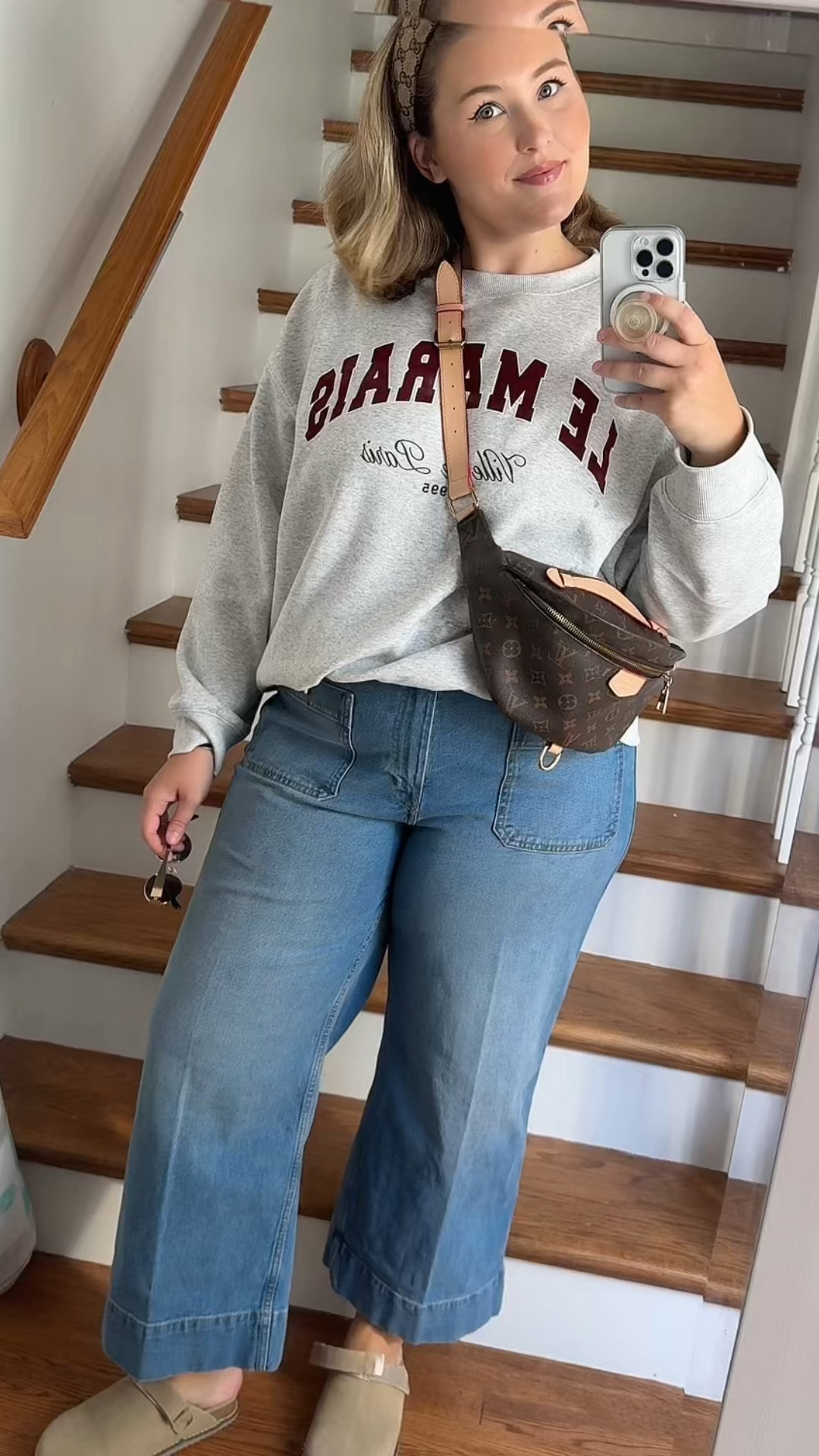 Easiest fall mom outfit! 

Xxl in crewneck
18 in jeans 

#LTKMidsize #LTKFindsUnder50 #LTKSaleAlert