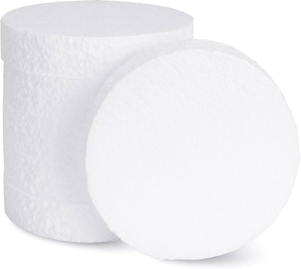 18 Pack 5 Inch Foam Circles for Crafts (1”Thick) Round Foam Disc Craft Foam Circle for DIY Art ... | Amazon (US)