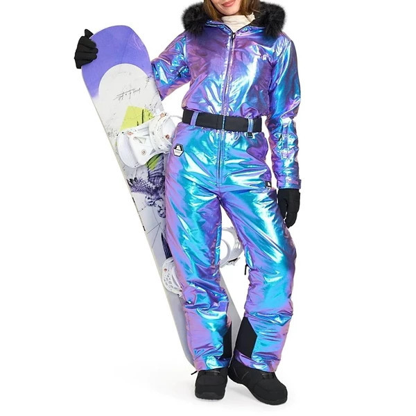 Women's Tipsy Elves Mountain Snow Suit Small Iridescent | Scheels