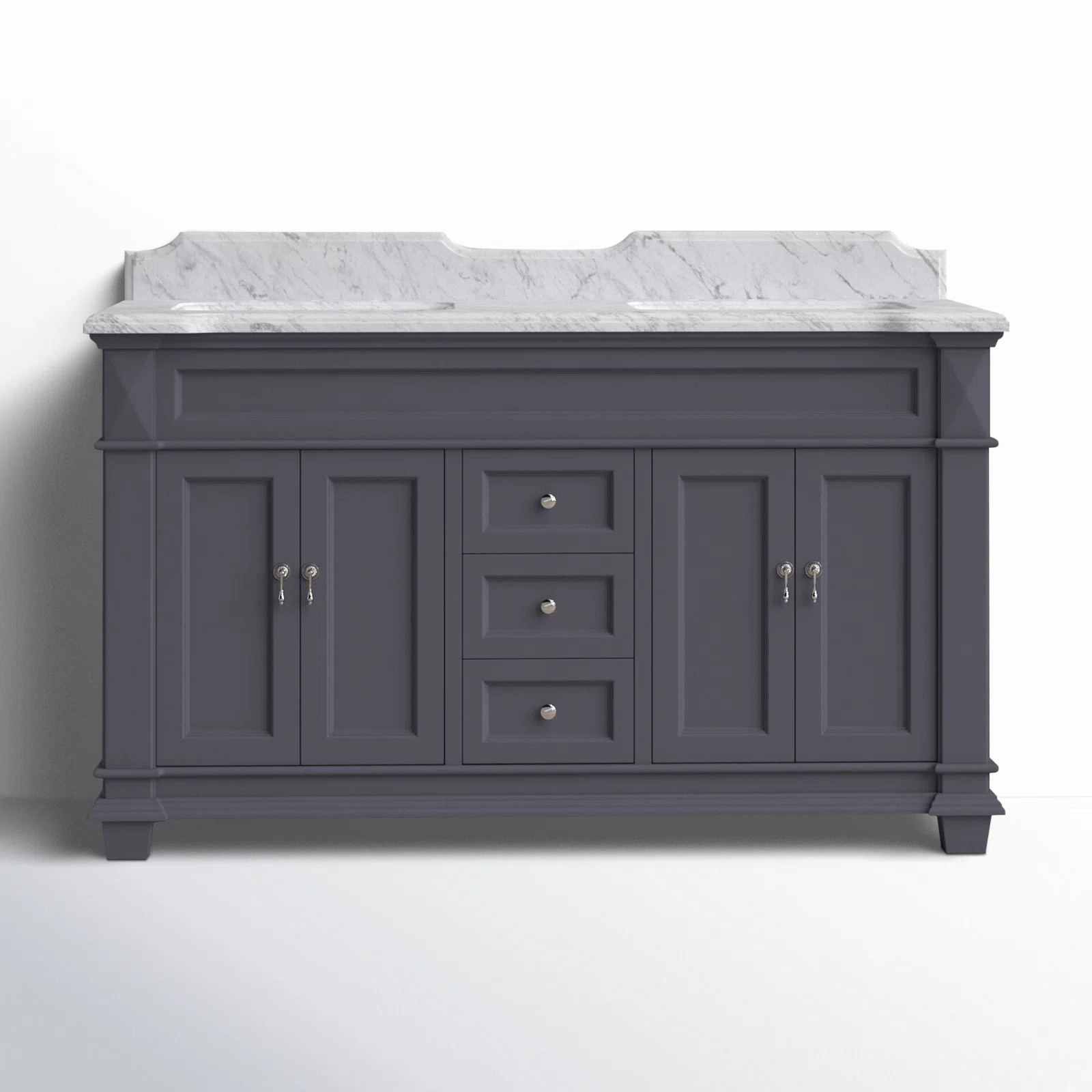 Ensa 60'' Double Bathroom Vanity with Top | Wayfair North America