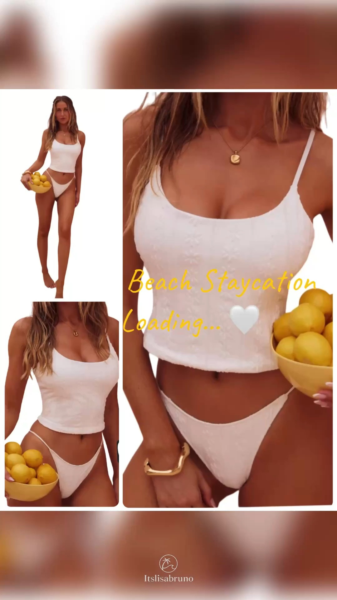 I had my eye on this gorgeous white-on-white floral swim set from Hello Molly, and as soon as I got the back-in-stock notification, I grabbed it before it sold out again. 🤍🌊

It’s coming with me on my upcoming beach staycation, and I can’t wait to style it for vacation content.

Stay tuned for try-on photos, beach looks, and my honest review once it arrives. 

Everything linked below. 🏖️

#Ad #HelloMolly #BackInStock #BeachStyle #Swimwear #VacationStyle #Staycation #SummerOutfit #ResortWear #WhiteSwimwear #LTKStyle #BeachVacation

#LTKootd #LTKSwim #LTKSeasonal