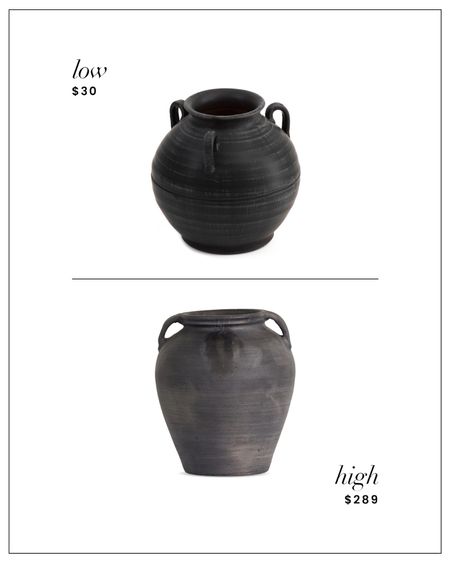 High / Low: Ceramic Black Handled Vase 

#LTKfindsunder50 #LTKhome