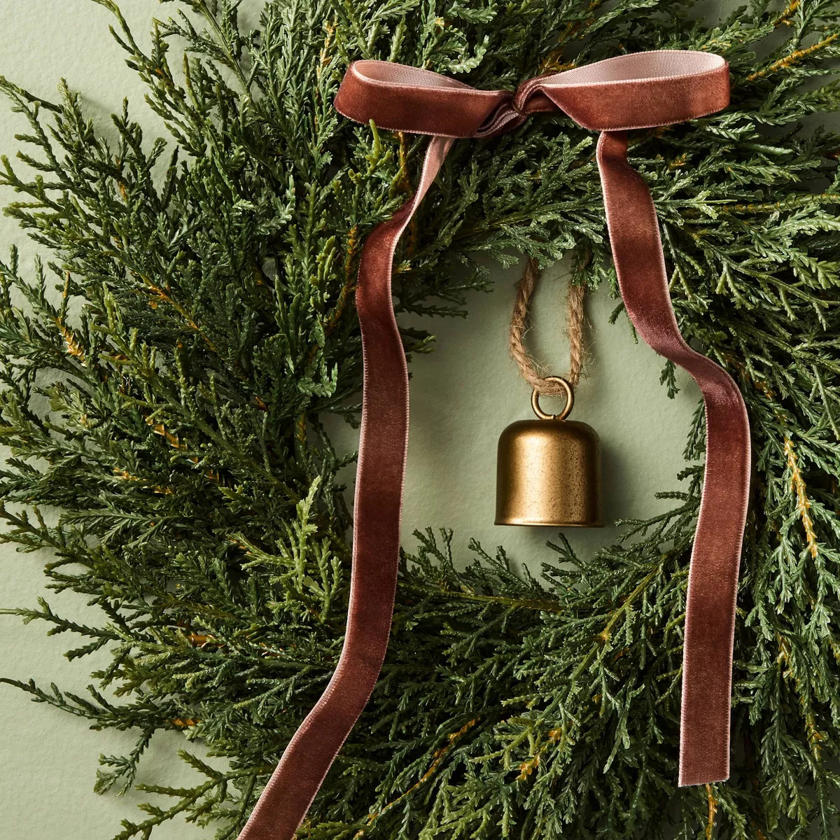 Cedar Bell Mini Wreath - Hearth & Hand\u2122 with Magnolia | Target