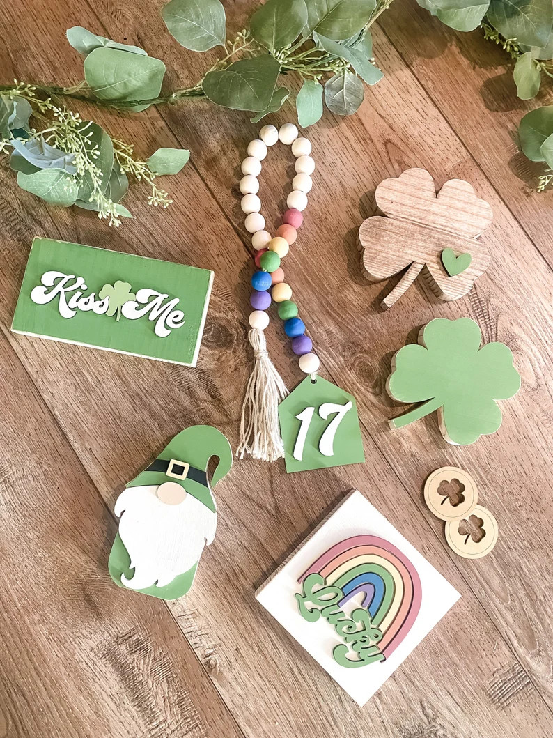 St. Patty's Tiered Tray Decor | Etsy | Etsy (US)