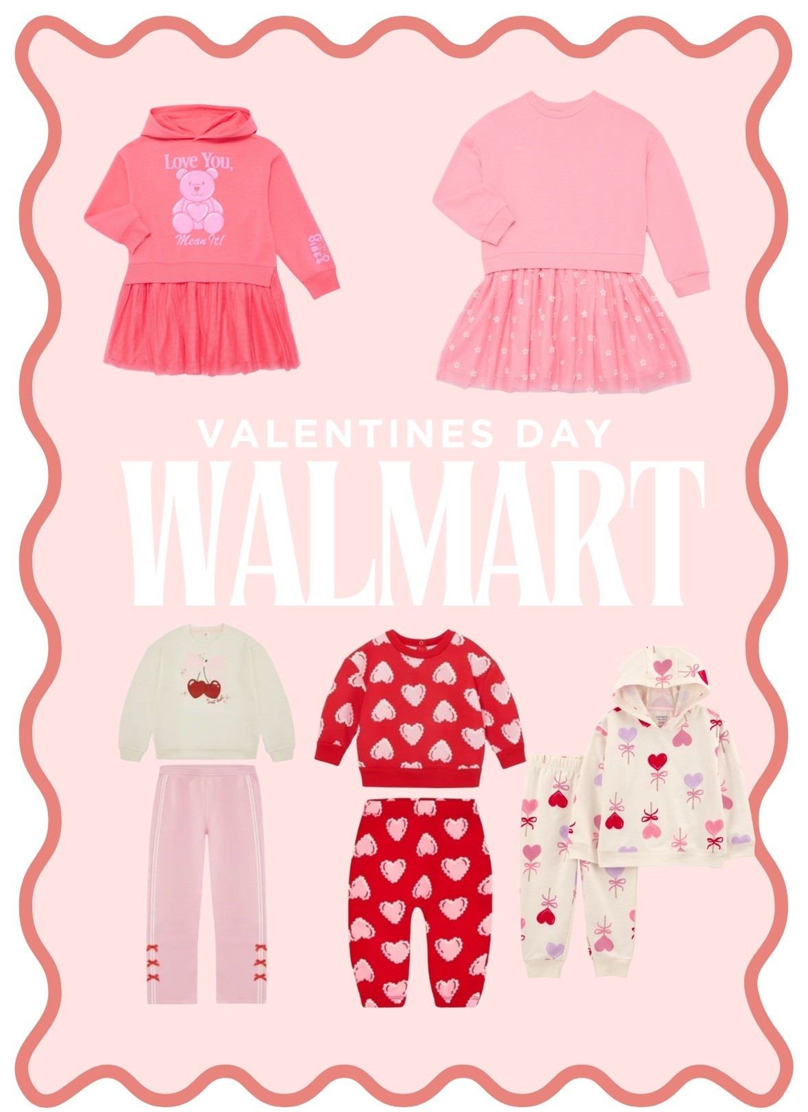 Walmart Girls Valentine’s outfits in my cart 
♥️💌 