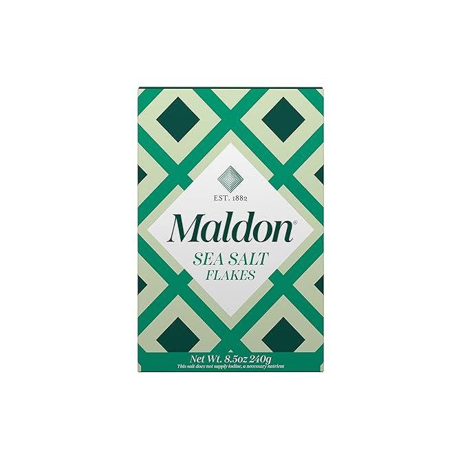 Maldon Salt, Sea Salt Flakes, 8.5 oz (240 g), Kosher, Natural, Handcrafted, Gourmet, Pyramid Crys... | Amazon (US)