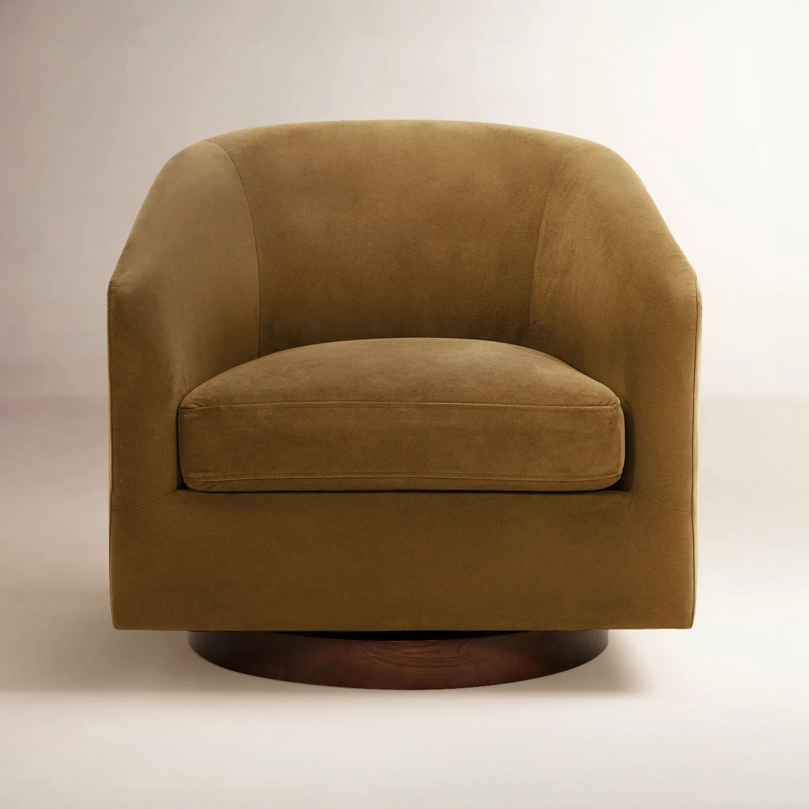 Bennett Upholstered Swivel Barrel Chair | AllModern