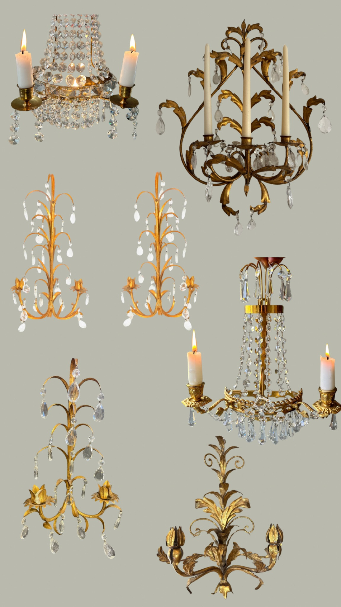 Vintage crystal candelabra sconces 

#LTKHome