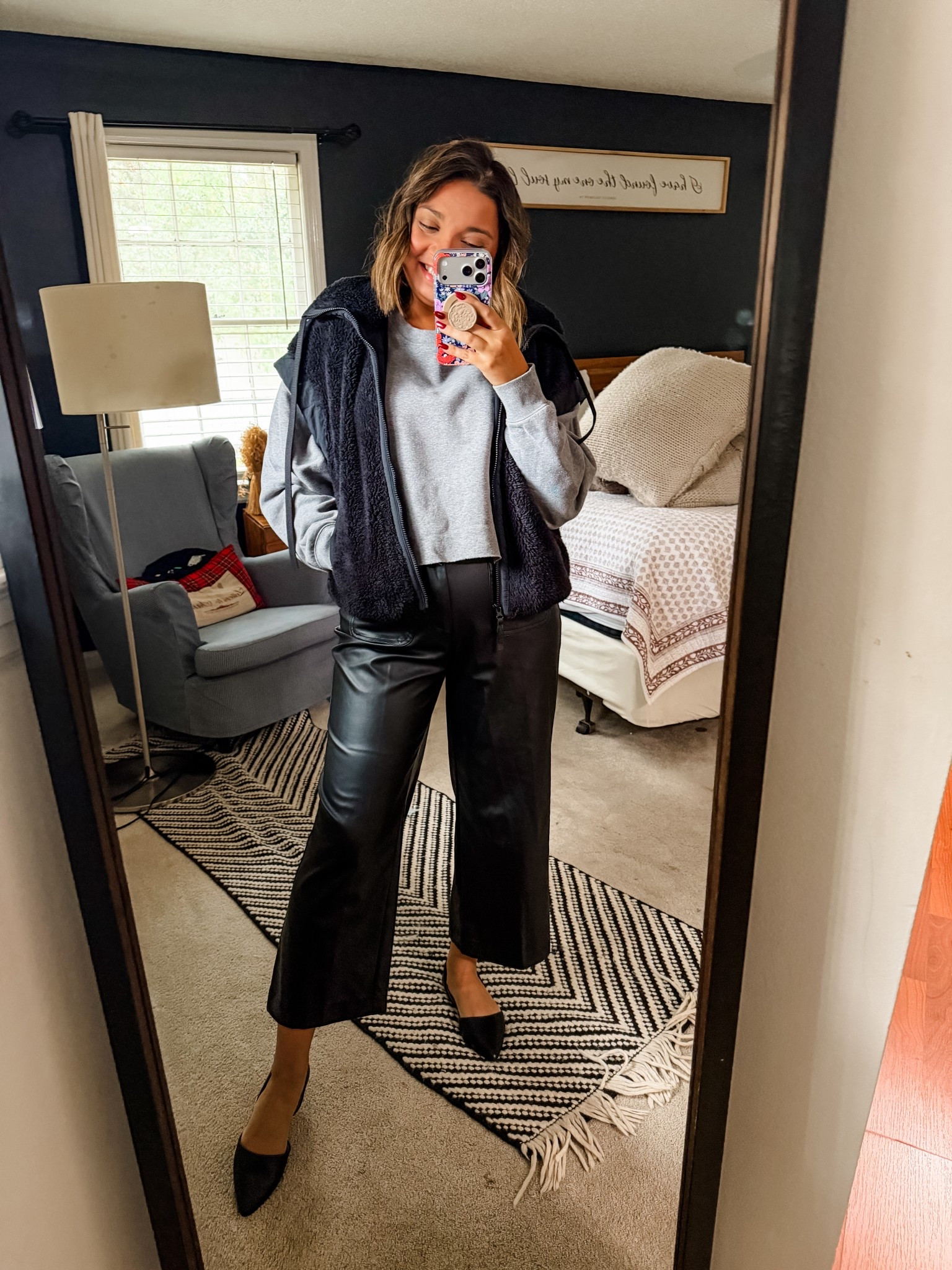 These leather pants are so comfy and have a warm lining! But I’m in love with this puffer vest, Sherpa . 

Target outfit , target finds, 

#LTKGiftGuide #LTKHoliday #LTKgrwm