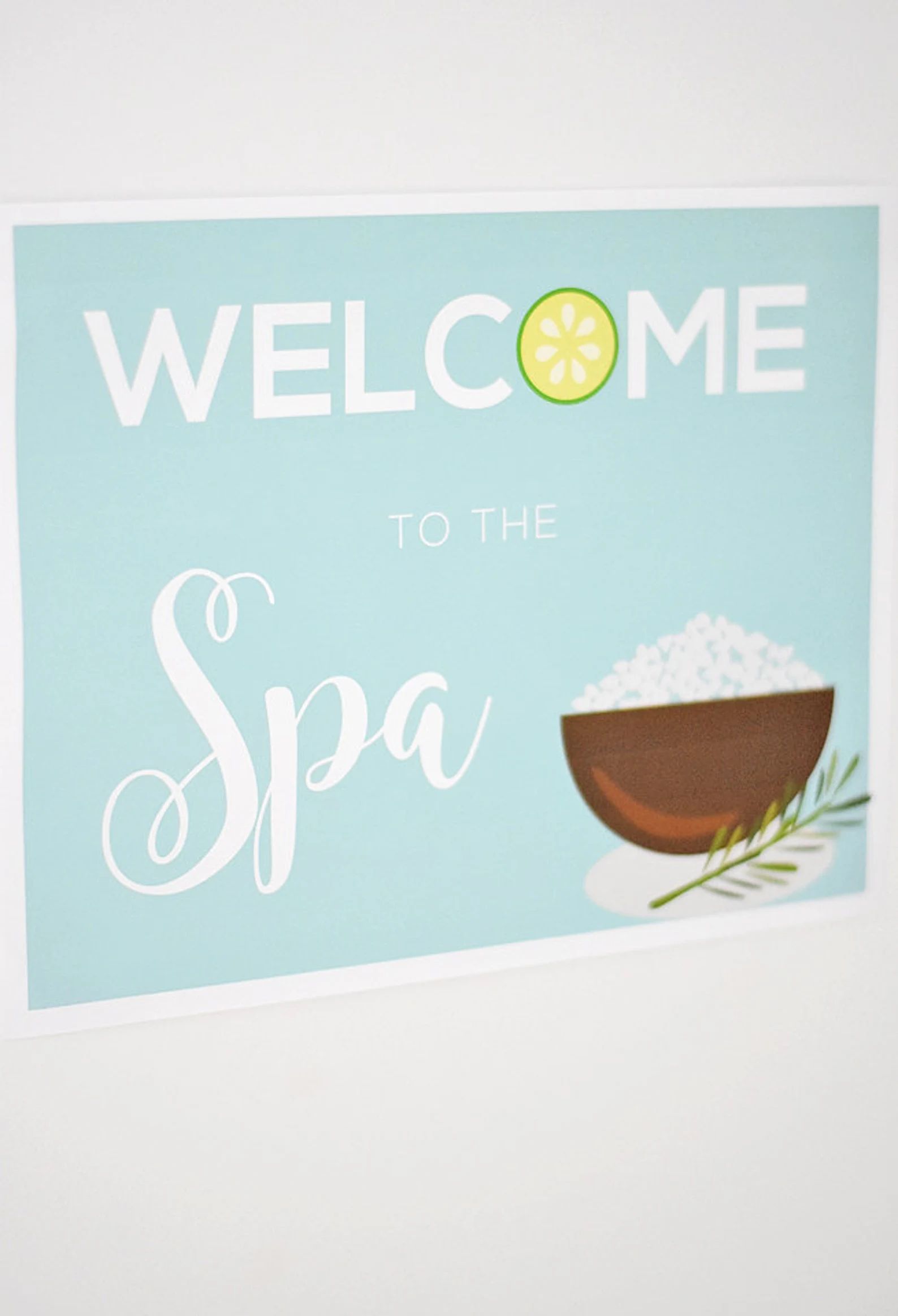 Spa Party Printable 'welcome to the Spa' 8.5 X 11 Sign, INSTANT DOWNLOAD Home Girls Spa Day, Momm... | Etsy (US)