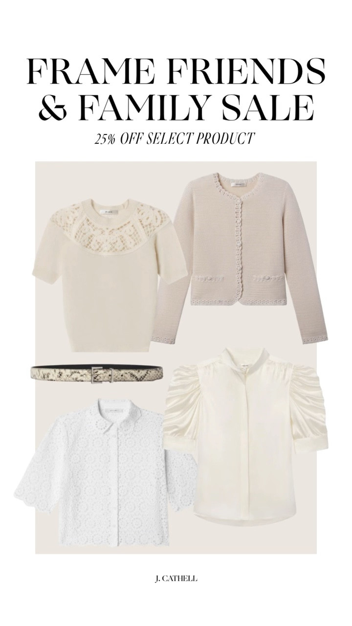 Frame Friends & Family Sale 🤍

Now’s the time to invest in those elevated staples—25% off select styles from Frame. Think perfectly fitting jeans, polished tops, and the kind of pieces you’ll reach for again and again.

If you’ve been eyeing a new pair of denim or an easy, elevated top, this is your moment. Don’t wait—these favorites won’t last long. Tap to shop the sale now. ✨ 

 #LTKSale #FrameDenim #DenimStyle #WardrobeStaples #LTKFinds 

#LTKootd #LTKOver40 #LTKSaleAlert