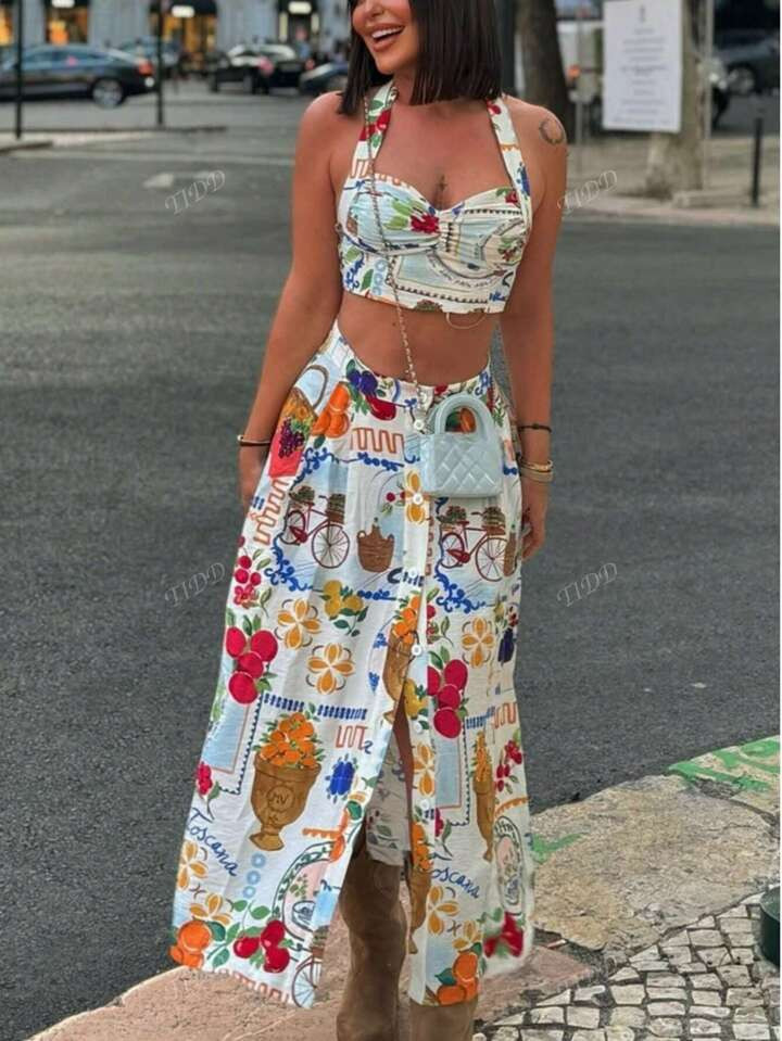 Top and skirt set | SHEIN