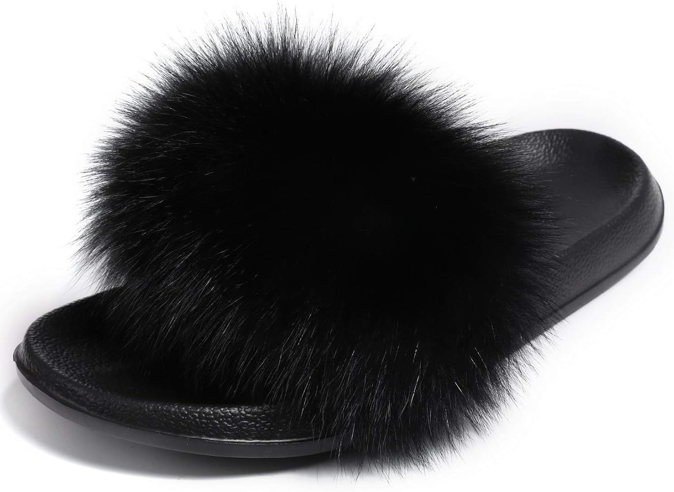 Faux Fur Slide Slippers | Amazon (US)