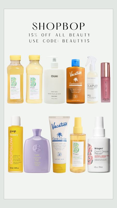 Shopbop beauty sale!! 15% off all beauty 

Skincare | make up | summer 

#LTKsalealert #LTKfindsunder100 #LTKbeauty