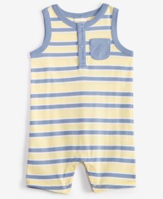 Baby Boys Striped Sunsuit, Created for Macy's | Macy's