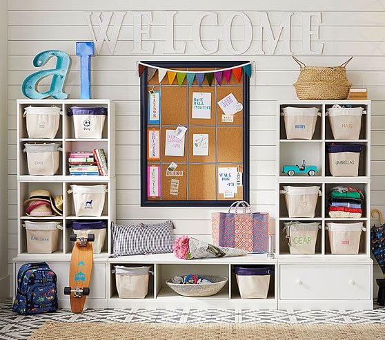 Cameron Extra-Wide Media Wall System | Pottery Barn Kids
