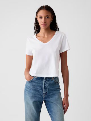 Organic Cotton Vintage Cropped T-Shirt | Gap (US)