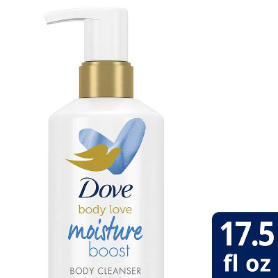 Dove Beauty Body Love Hyaluronic Serum + Moringa Oil Moisture Boost Body Cleanser - 17.5 fl oz | Target