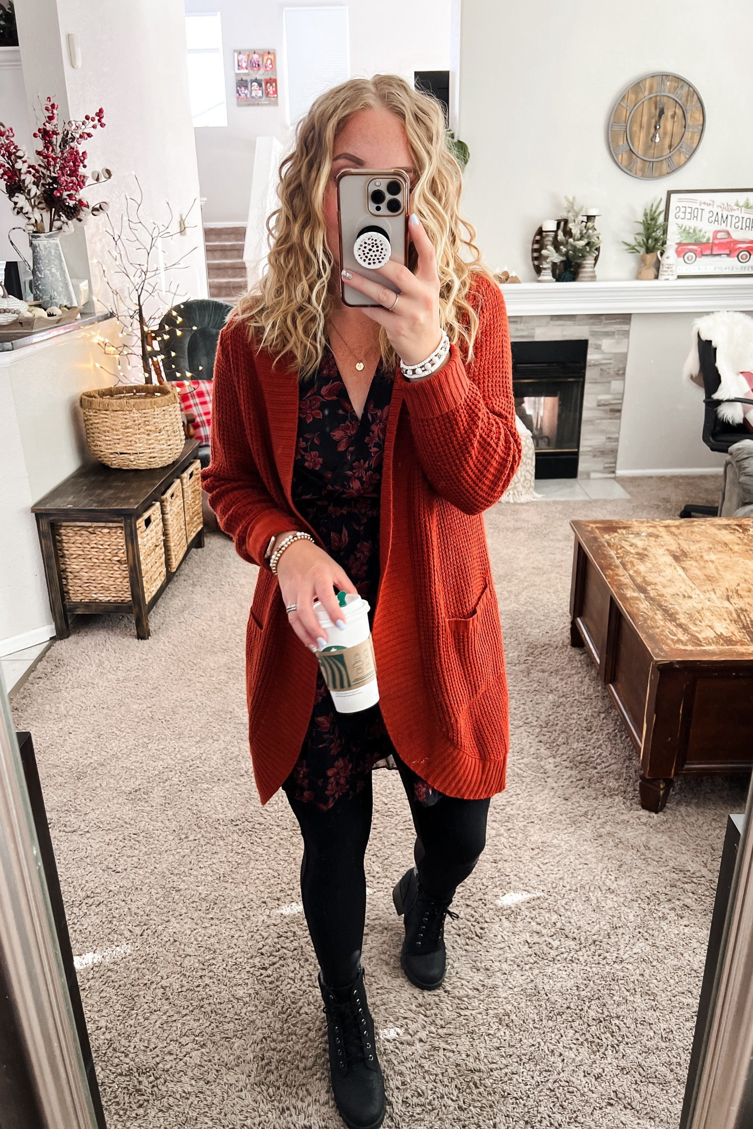 Winter work outfit from Amazon with a long cardigan, floral dress, black tights and boots. Grab your true size. 
#ltkunder50 #ltkunder100 #ltksalealert


//Amazon outfit ideas, casual outfit ideas, casual fashion, amazon fashion, found it on amazon, amazon casual outfit, cute casual outfit, outfit inspo, outfits amazon, outfit ideas, Womens shoes, amazon shoes, Amazon bag, purse, size 4-6, winter outfit Amazon, early spring outfits

#LTKstyletip #LTKshoecrush #LTKworkwear