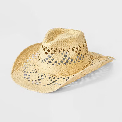 Open Weave Western Cowboy Hat - Wild Fable™ Off-White | Target