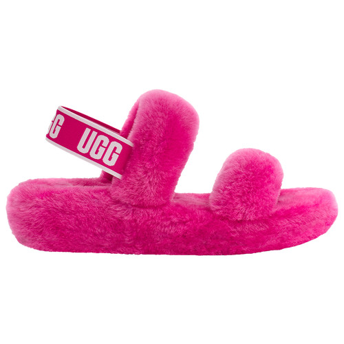 UGG Oh Yeah Slide - Women's Shoes - Berry / White, Size 6.0 | Eastbay