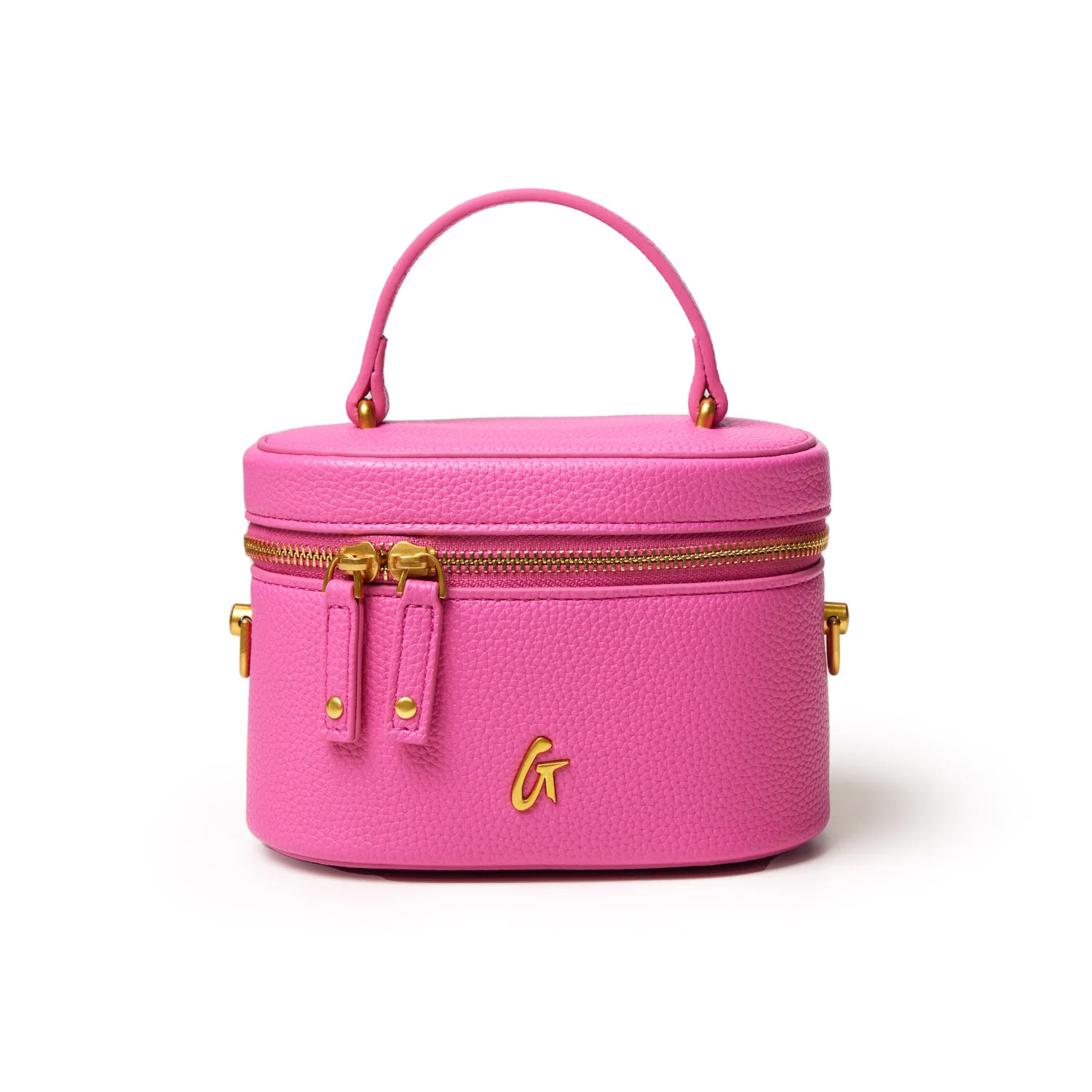 MINI PEBBLE VANITY BAG - HOT PINK | Glam-Aholic Lifestyle