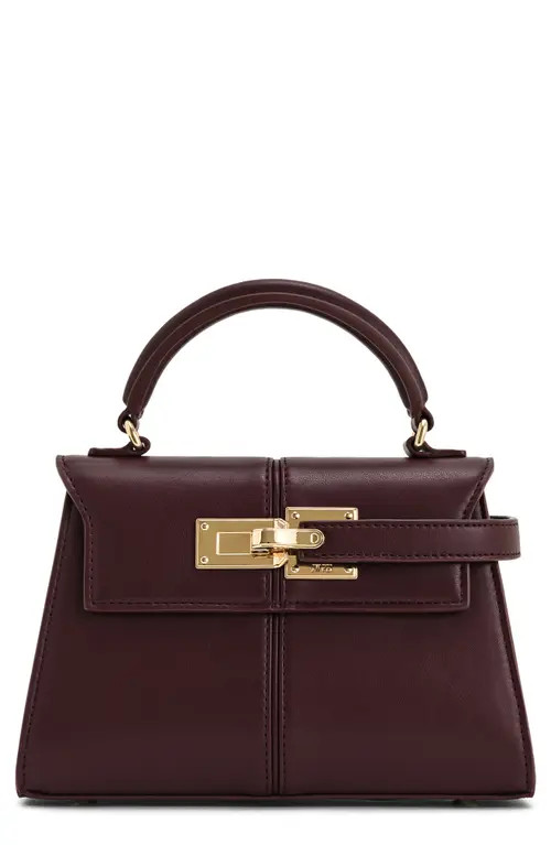 JW PEI Elise Faux Leather Top Handle Bag in Deep Burgundy at Nordstrom | Nordstrom