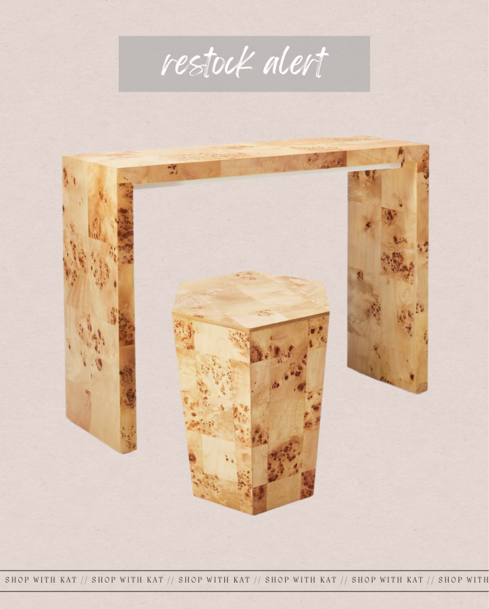 Burley wood console table

#LTKhome #LTKunder100