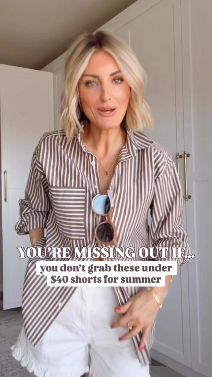 I can’t get over these denim shorts that are under $40! 👏🏼 The ruffle detail is so cute! I’m wearing a size 6!

Loverly Grey, Amazon, denim shorts, spring outfit, spring looks, white denim shorts 

#LTKSeasonal