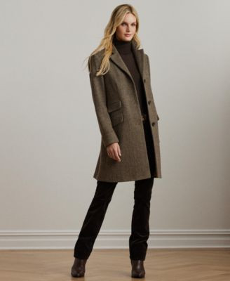 Lauren Ralph Lauren Women's Single-Breasted Walker Coat, 0P-18 - Macy's | Macy's