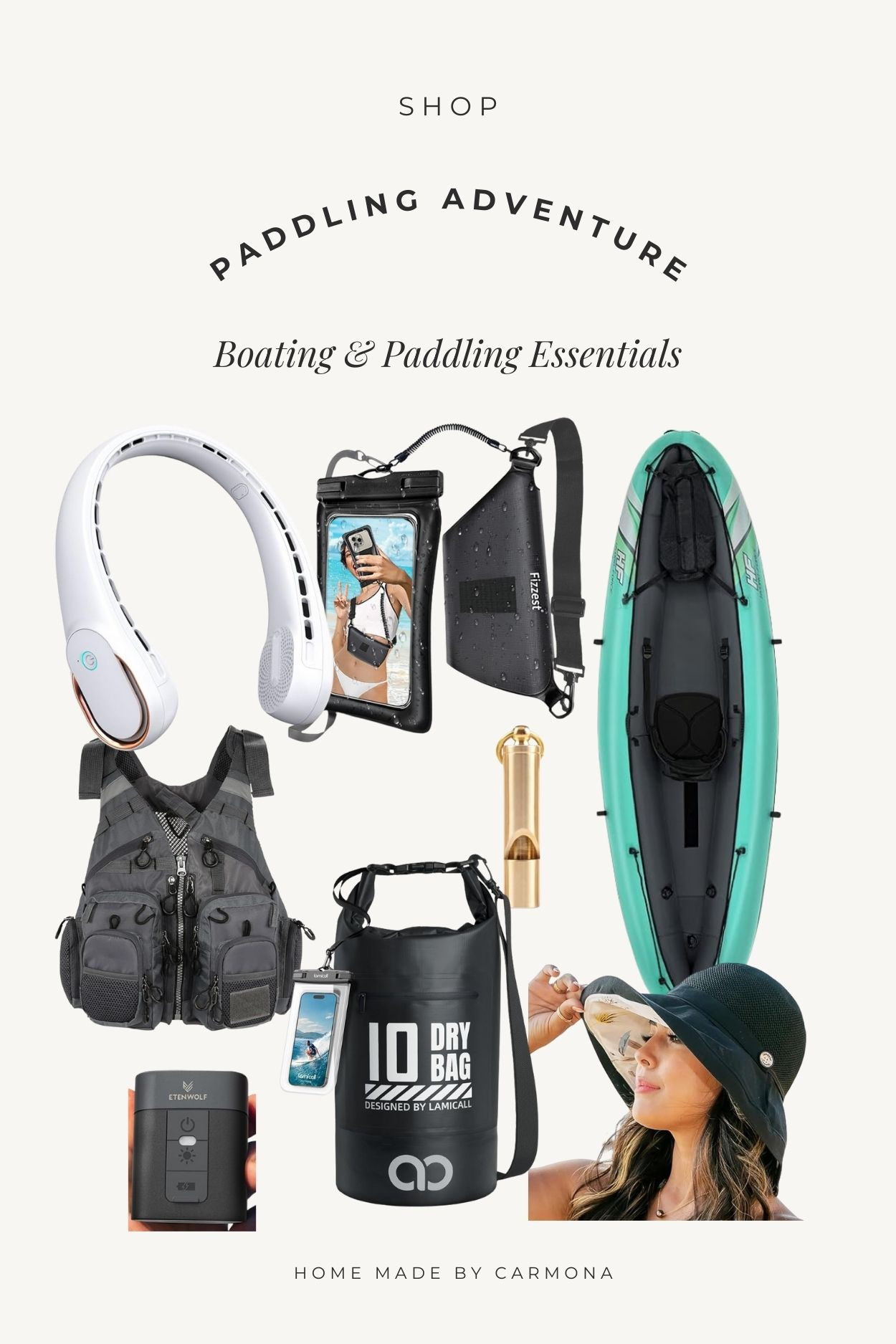 Paddling, Kayaking, & Boating Essentials | Making your water adventure perfect... Kayaks for two, personal cooling gear, saftey gear, handy tools, water-tight storage packs, etc. 

 #LTKActive