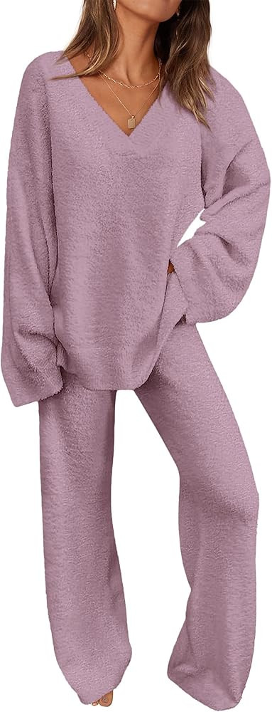 PRETTYGARDEN Lounge Sets for Women Two Piece Sweaters Pajama Set Fall Fashion 2025 Loungewear Out... | Amazon (US)