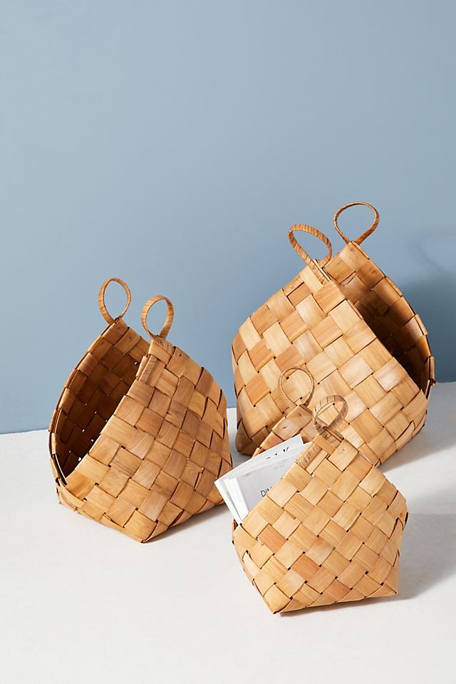 Corena Woven Baskets, Set of 3 | Anthropologie (US)