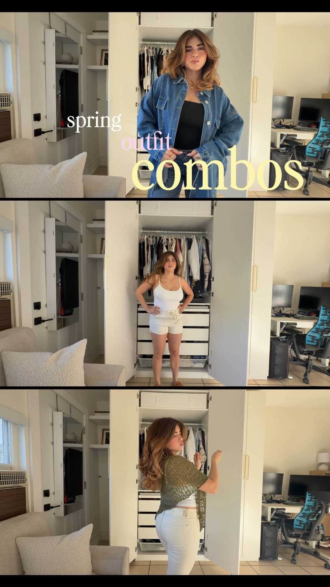 3 spring outfit combinations for you to recreate! Denim on denim with my favorite mid rise Levi’s, crotchet off the shoulder, and Birkenstock with denim shorts! 

#LTKgrwm #LTKootd