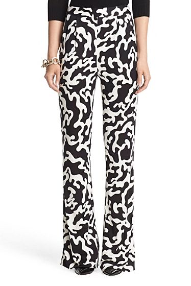 Elena Silk Jersey Wide Leg Pant | DVF