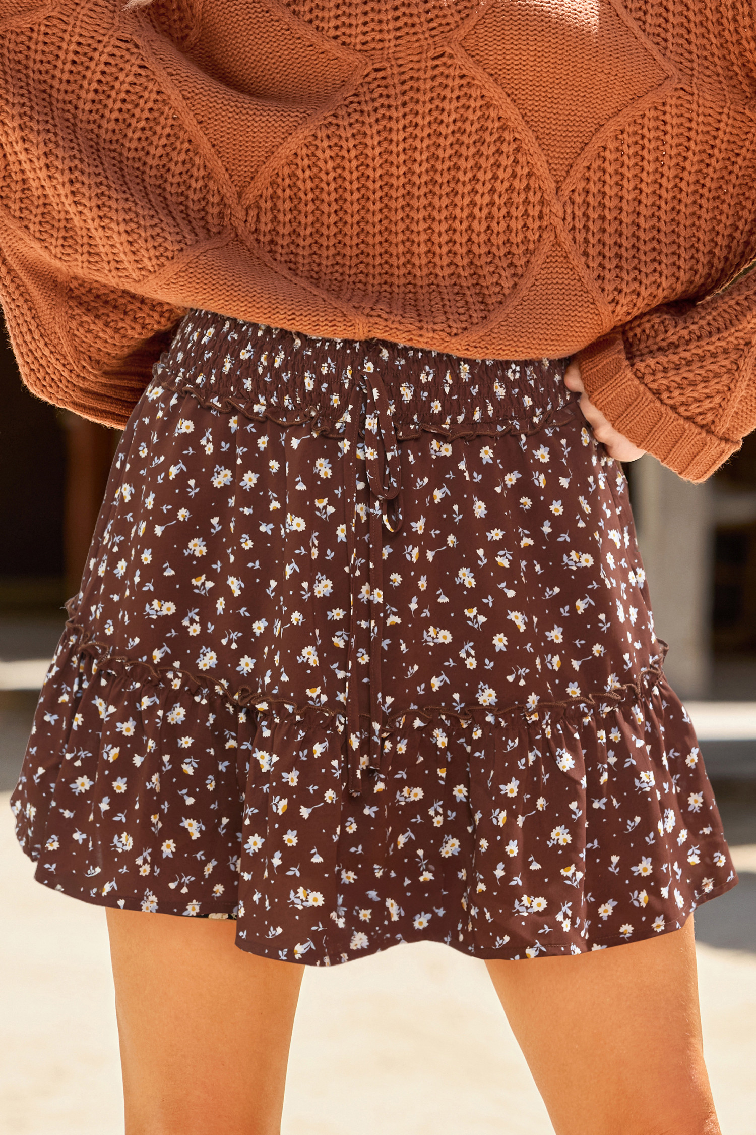 Floriculture Floral Mini Skirt | Cupshe US