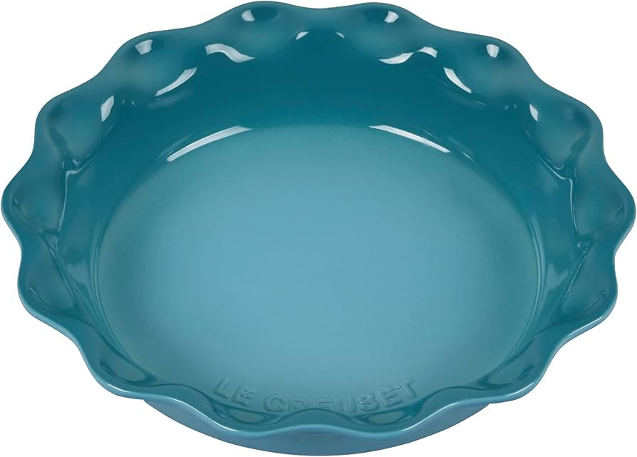 Le Creuset Stoneware 9" Heritage Pie Dish, Caribbean | Amazon (US)