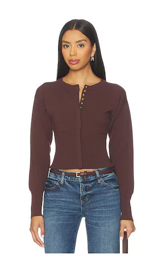 ALL THE WAYS Kourtney Cardigan in Brown. - size L | Revolve Clothing (Global)