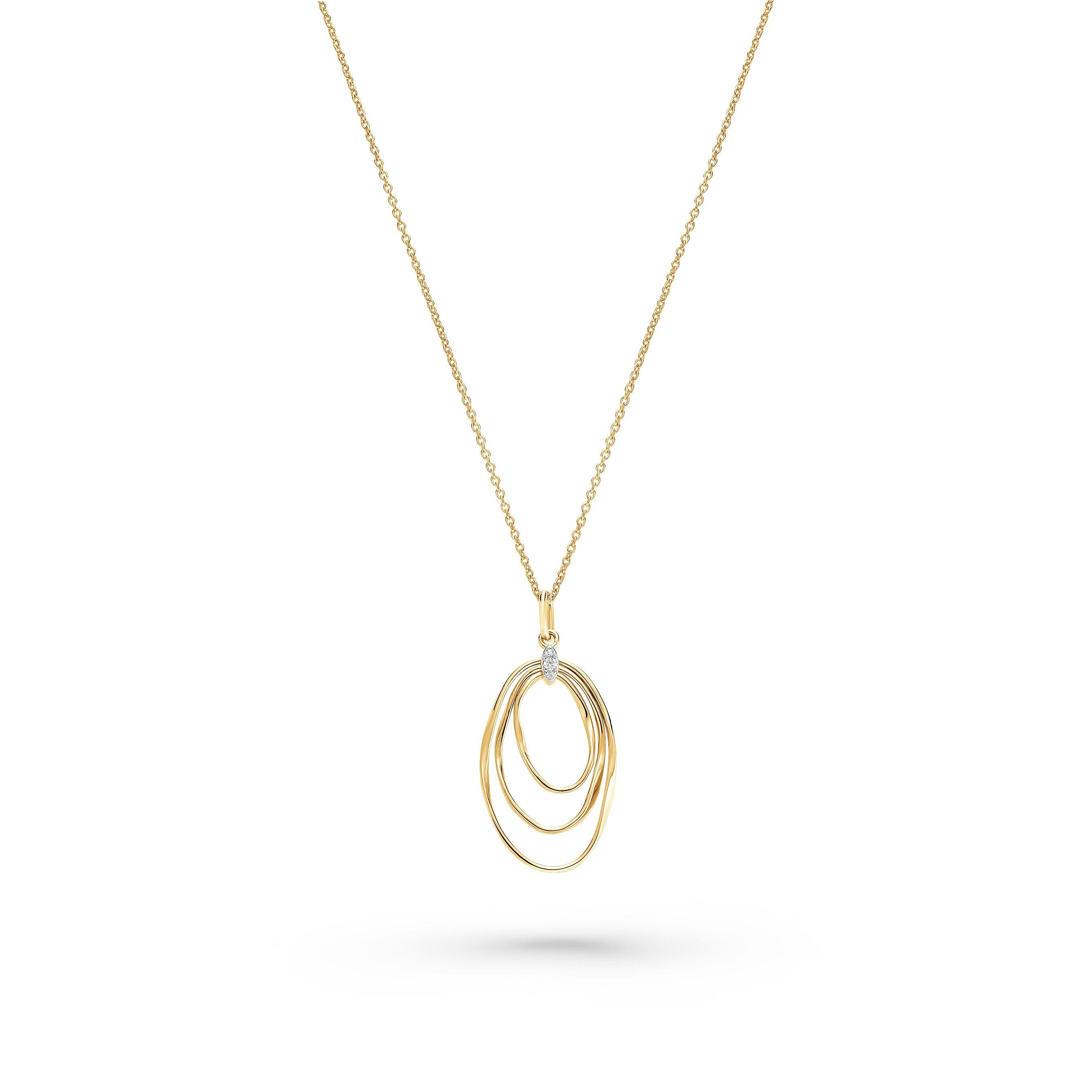 Beaverbrooks Yellow Gold Plated Cubic Zirconia Pendant | 0156651 | Beaverbrooks | Beaverbrooks