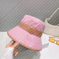 Save Big on Bulk Bucket Hat With Wide Brim Designer Bucket Hat Wide Brim Hats Solid Color Letter ... | DHGate