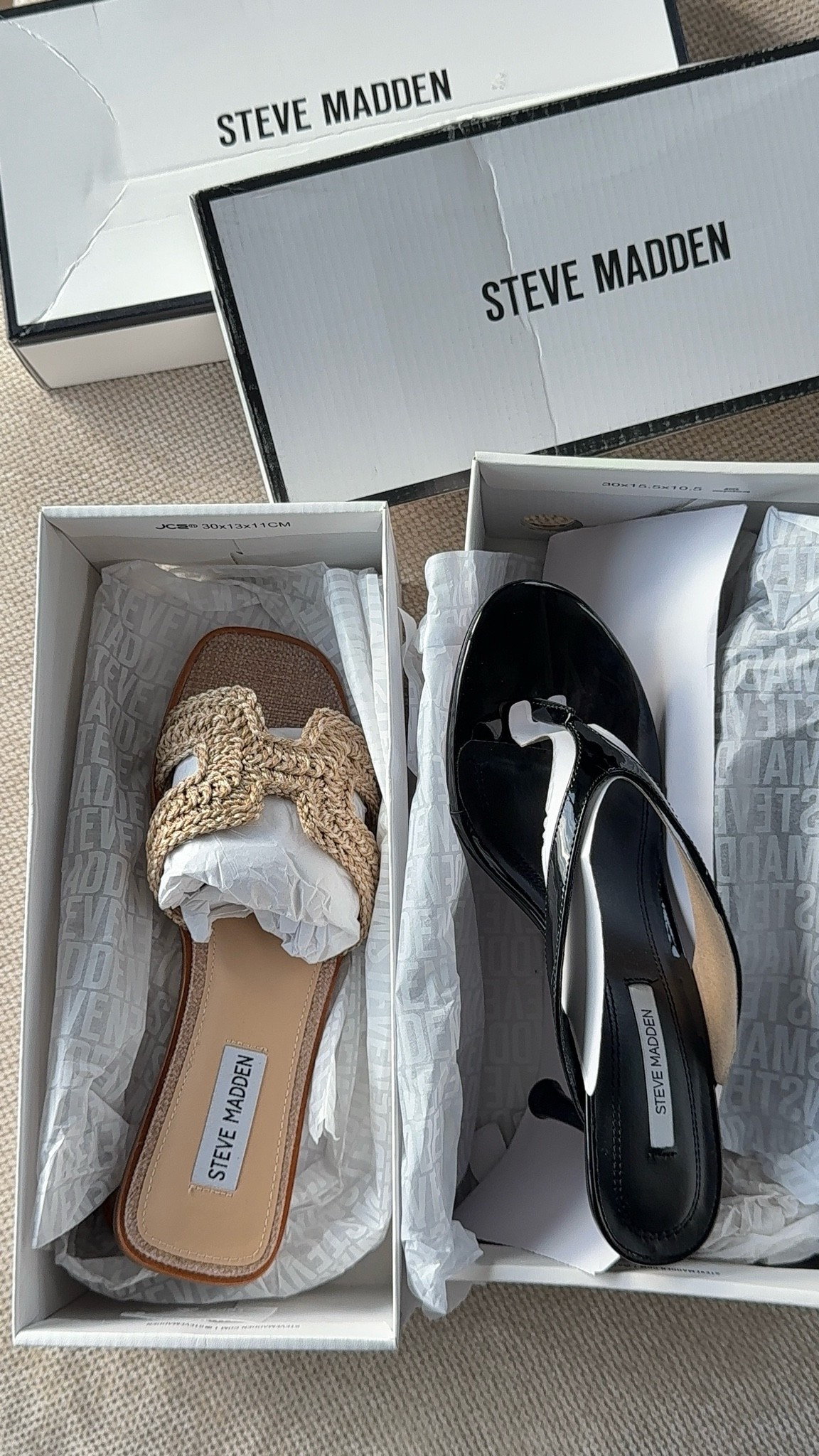 @Steve Madden US Summer shoe lineup 🤎✨
The black patent heels are giving date night/elevated dinner vibes and the raffia sandals are about to be my everyday summer slide 😍 easy to dress up or down, vacation-ready, and perfect for warm weather outfits. #sponsored

#LTKootd #LTKPetite #LTKgrwm