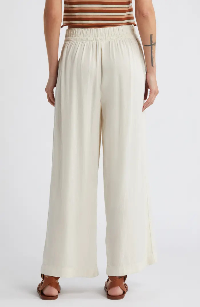Utility Linen Blend Drawstring Pants | Nordstrom