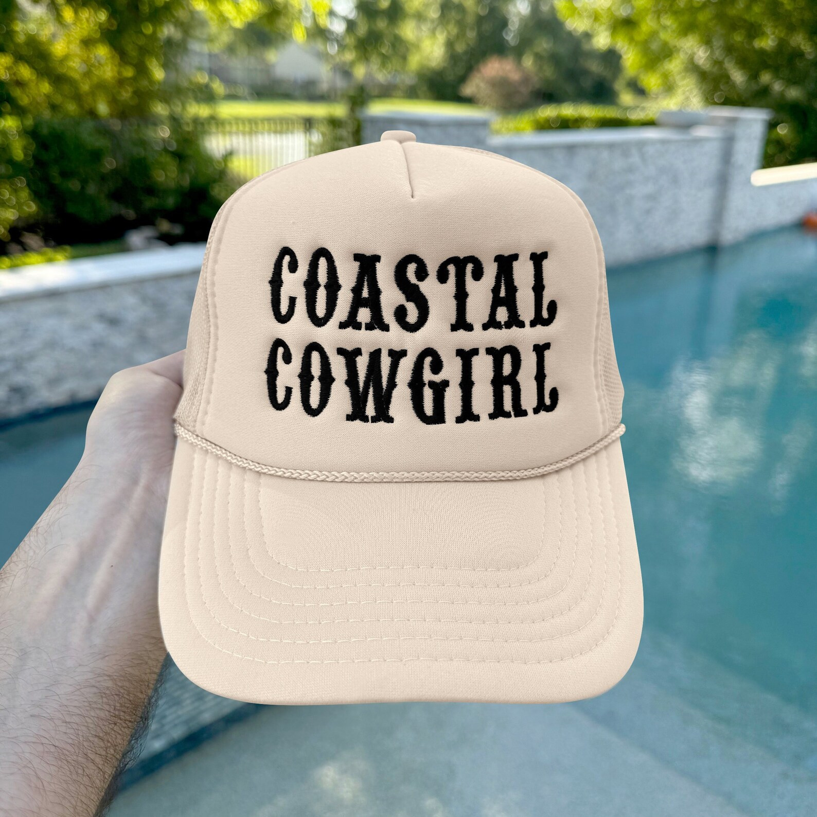 Coastal Cowgirl Embroidered Hat, Coastal Cowgirl Trucker Hat, Embroidery Coastal Cowgirl Caps - E... | Etsy (US)