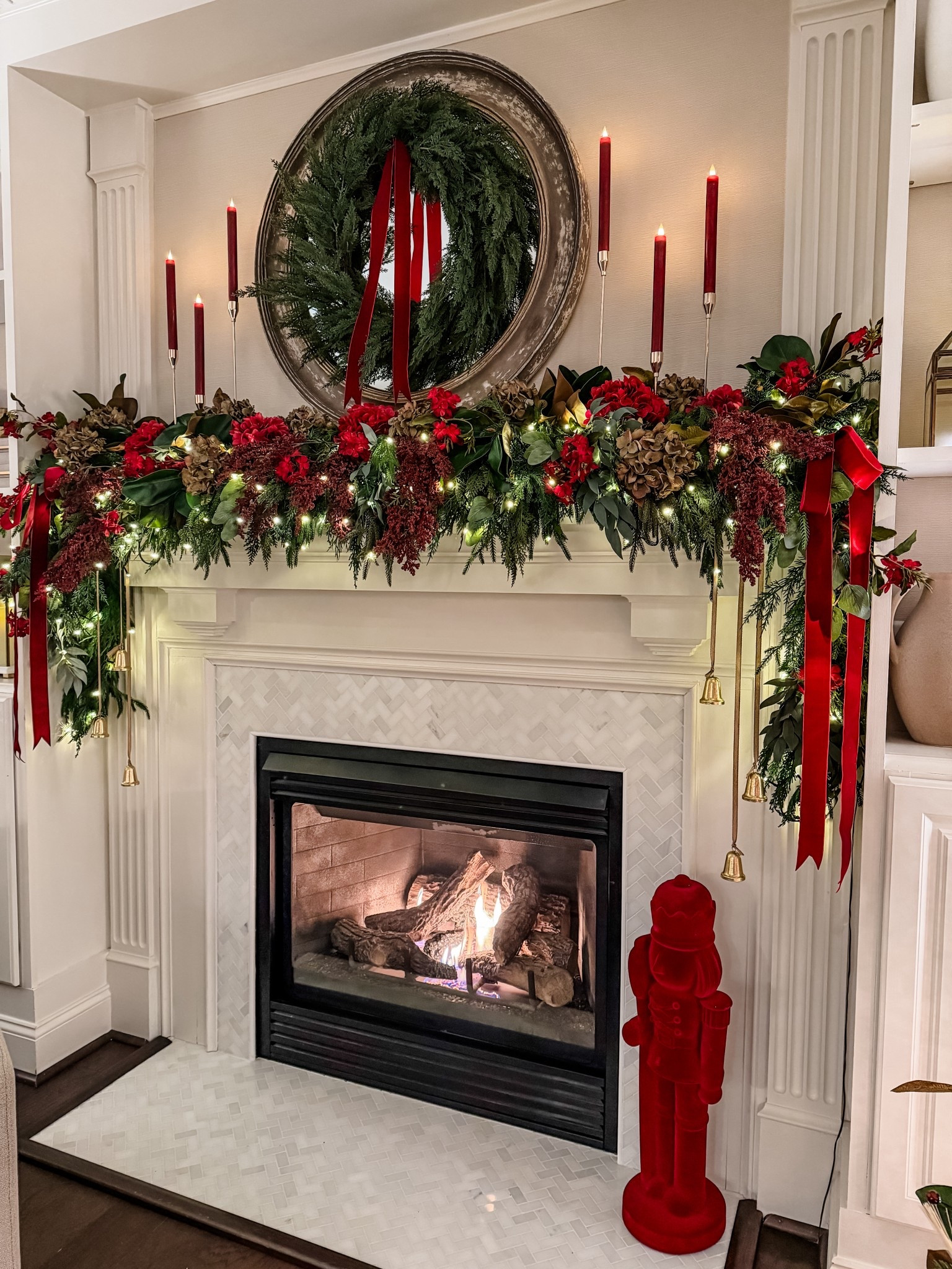 Absolutely in love with how my mantle has been styled for christmas. Linking everything you need! 🎄✨❤️

#LTKSaleAlert #LTKFindsUnder100 #LTKHoliday